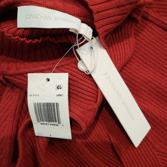 Jonathan Simkhai Keegan Top Garnet Large NWT - Picture 9 of 10